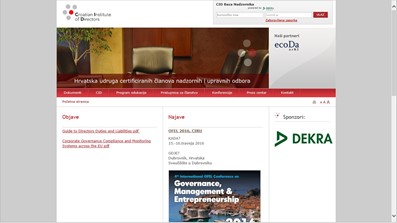  Hrvatska udruga članova nadzornih i upravnih odbora - CID v2.0 